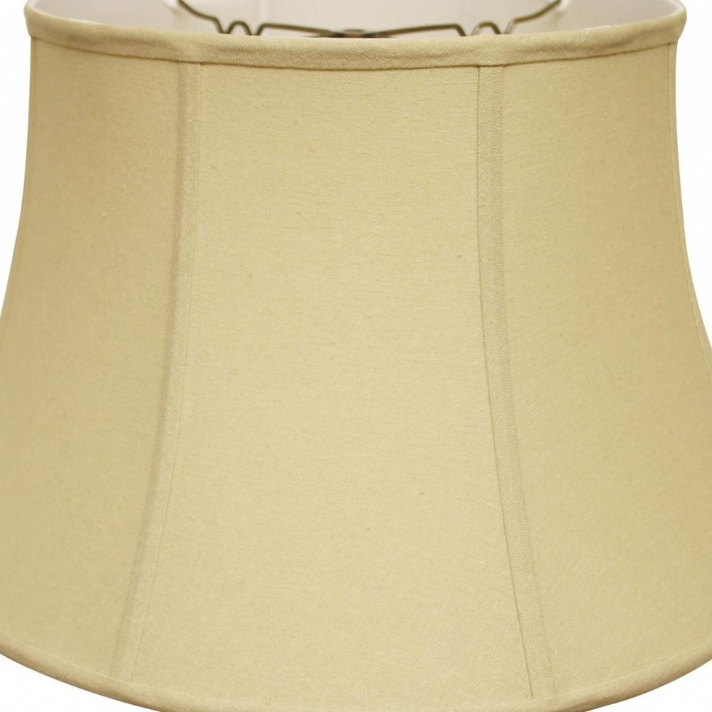 Tan Linen Drum Lamp Shade