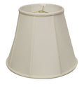 White Monay Shantung Silk Empire Lamp Shade on a white background