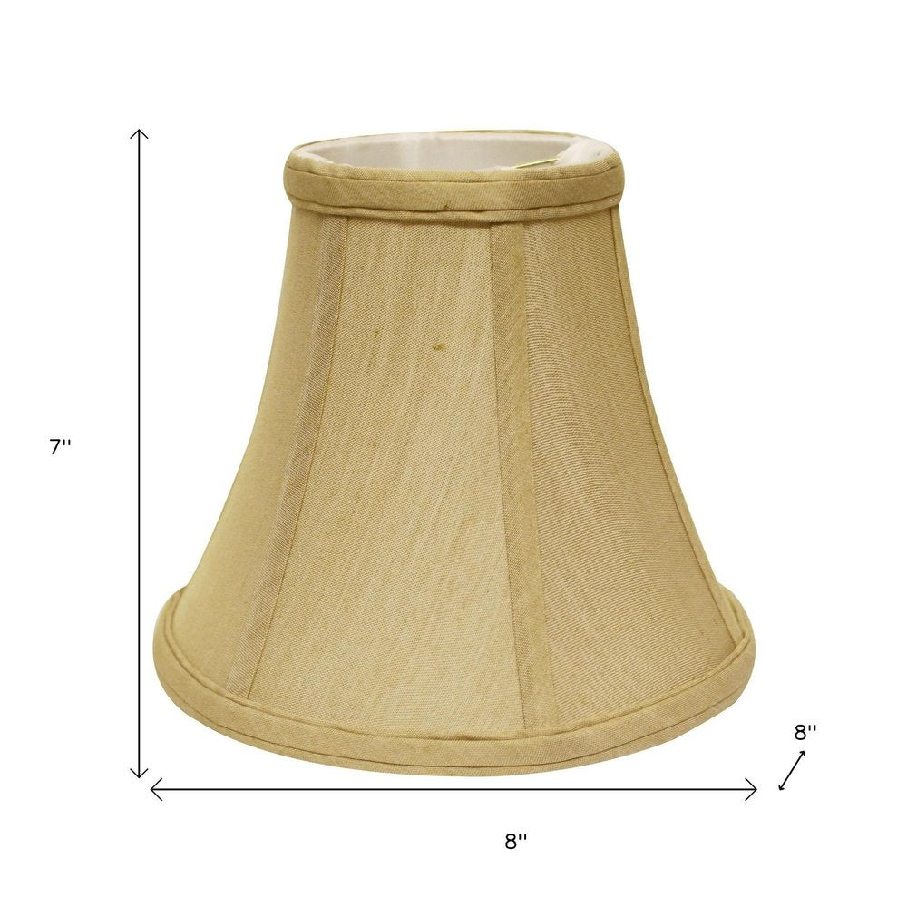 Tan No Slub Innsbruck Bell Lamp Shade on a white background