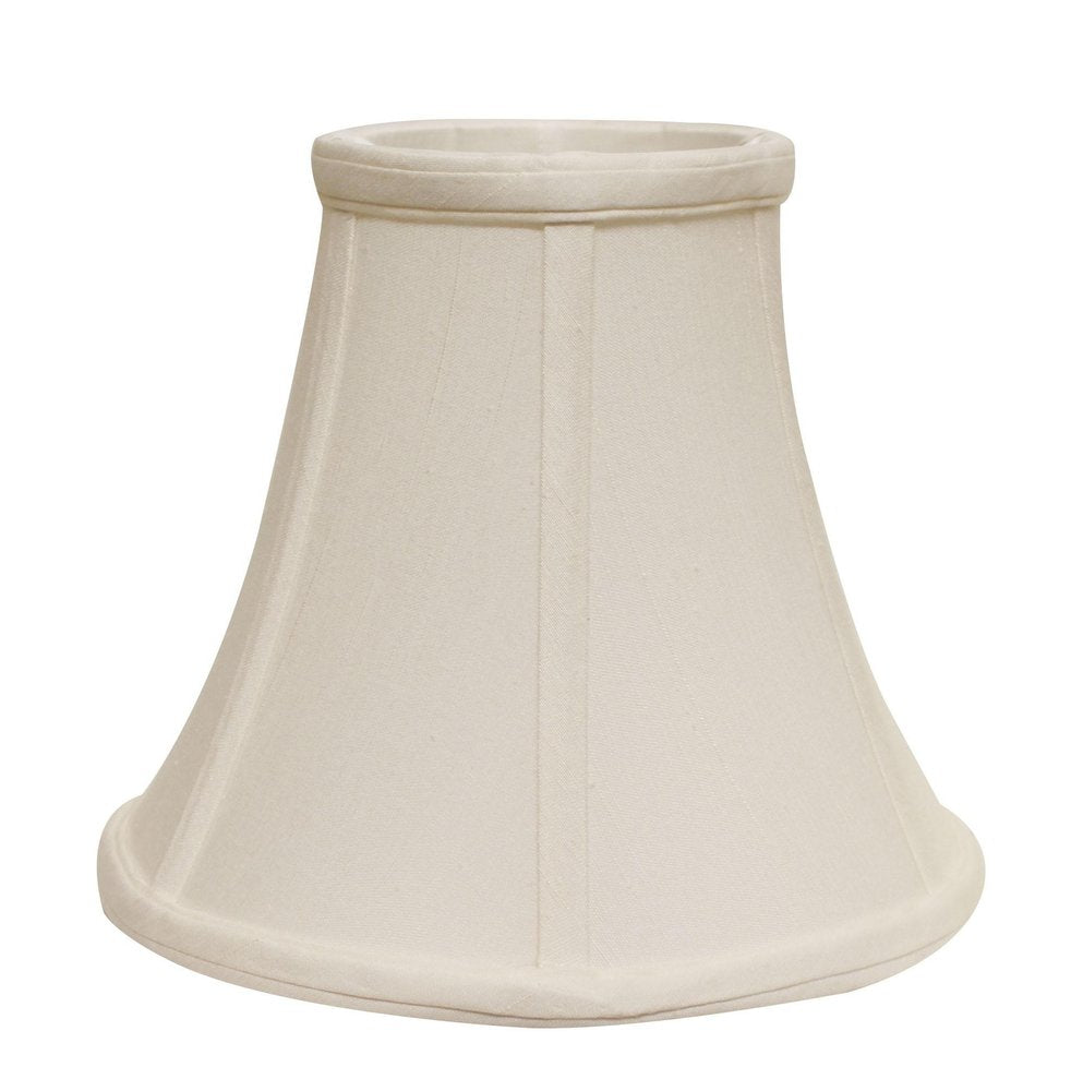 White Monay Shantung Silk Bell Lamp shade