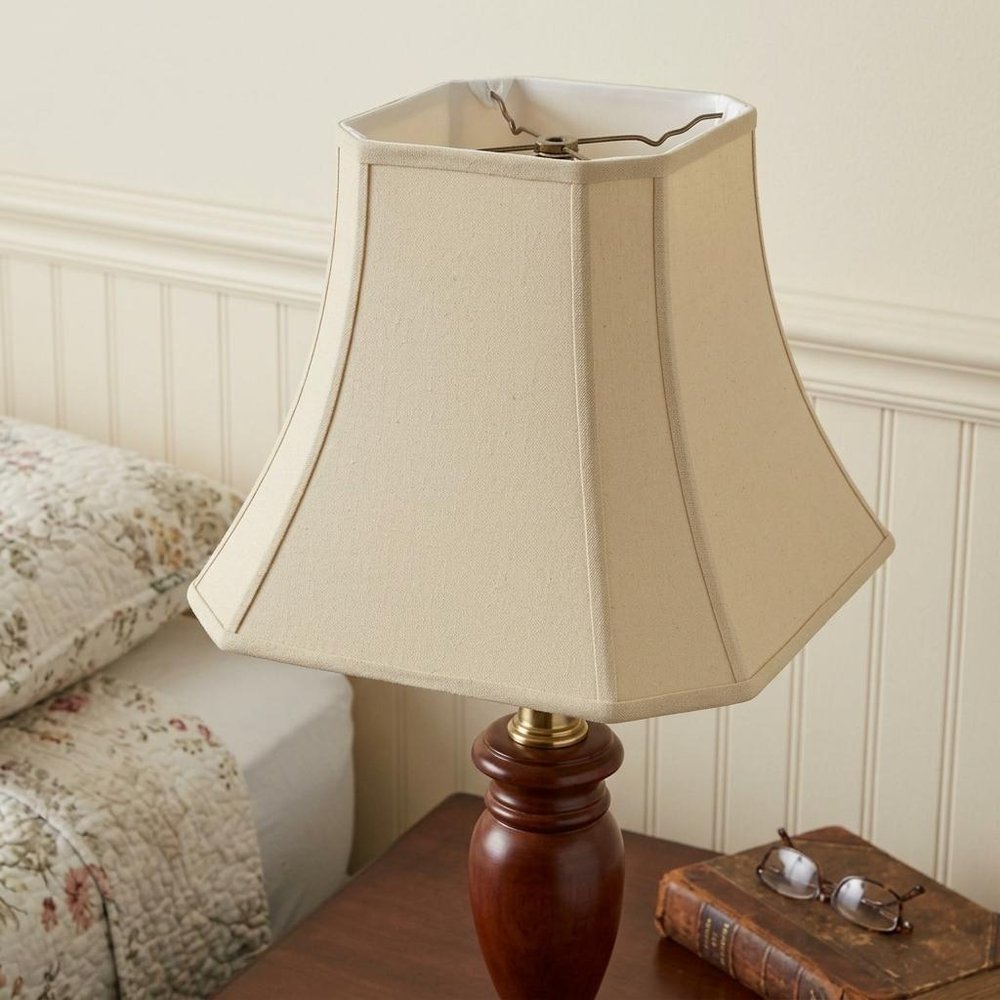 Tan Linen Square Lamp Shade