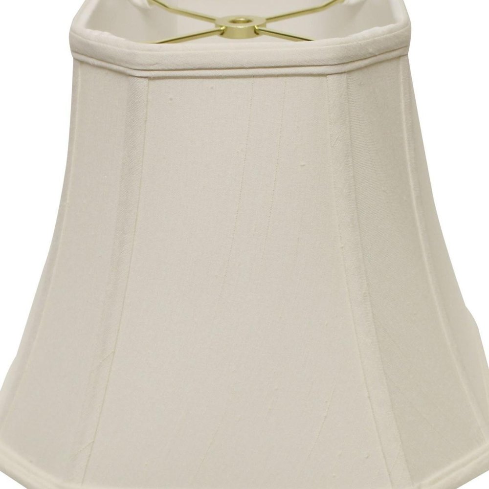 White Monay Shantung Silk Square Lamp Shade