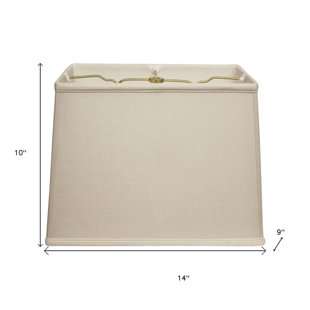 Vanilla Linen Lamp Shade on a white background