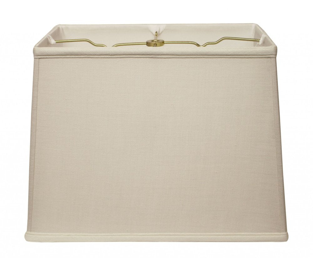 Vanilla Linen Lamp Shade on a white background