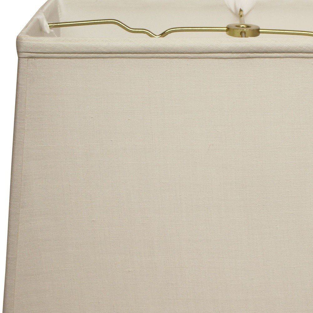 Vanilla Linen Lamp Shade close-up detail