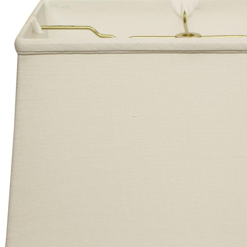 White Linen Lamp Shade close-up detail
