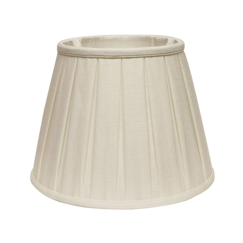 White Linen Pleated Empire Lamp Shade - with Convenient Spider Attachment Type for Easy Installation On Your Favori