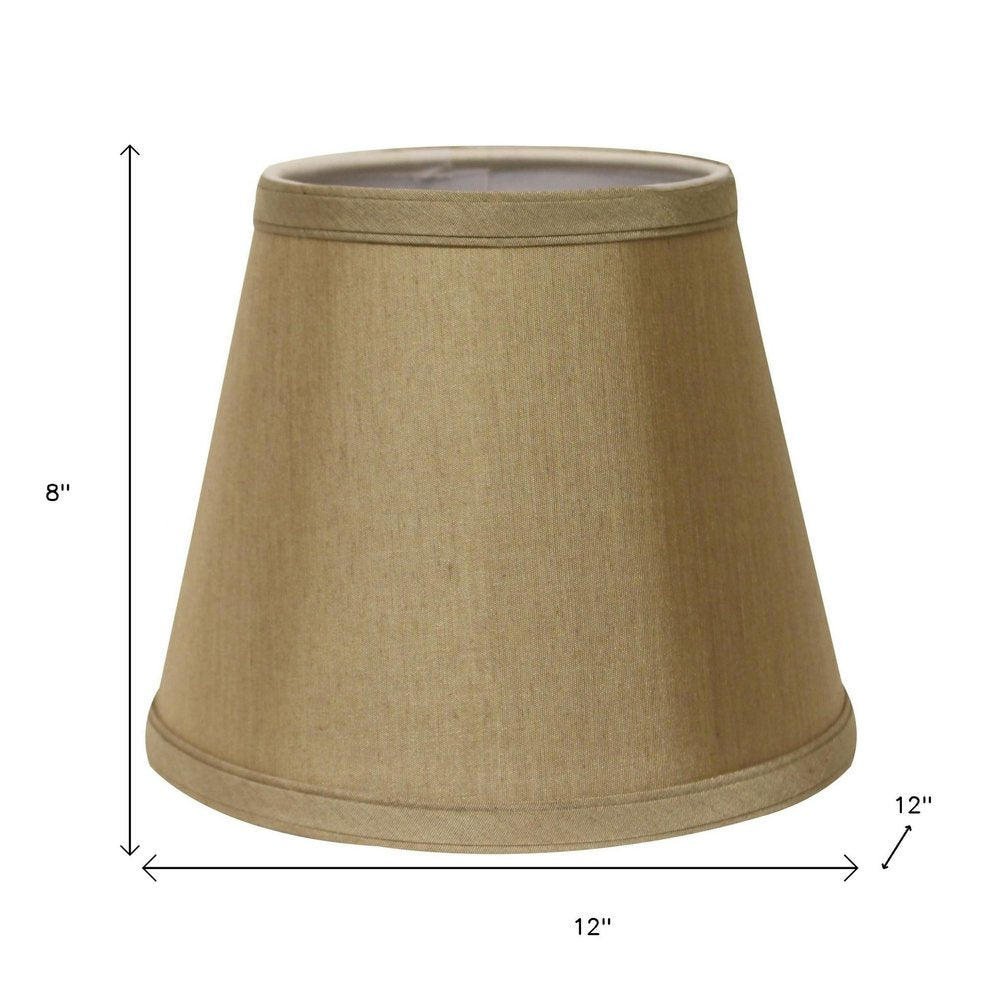 Tan No Slub Innsbruck Empire Lamp Shade on a white background