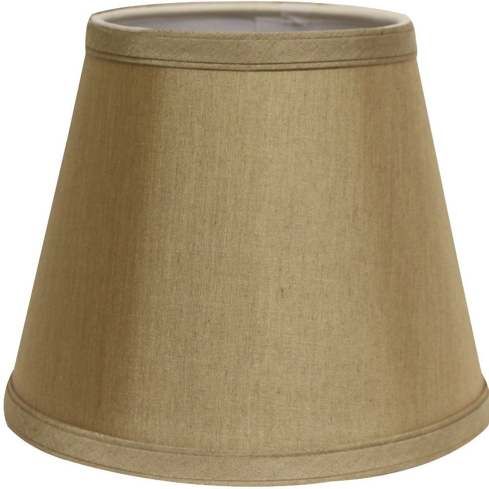 Tan No Slub Innsbruck Empire Lamp Shade on a white background