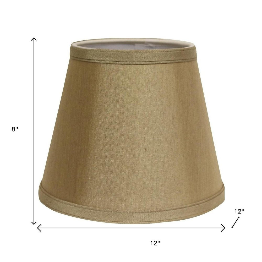 Tan No Slub Innsbruck Empire Lamp Shade on a white background