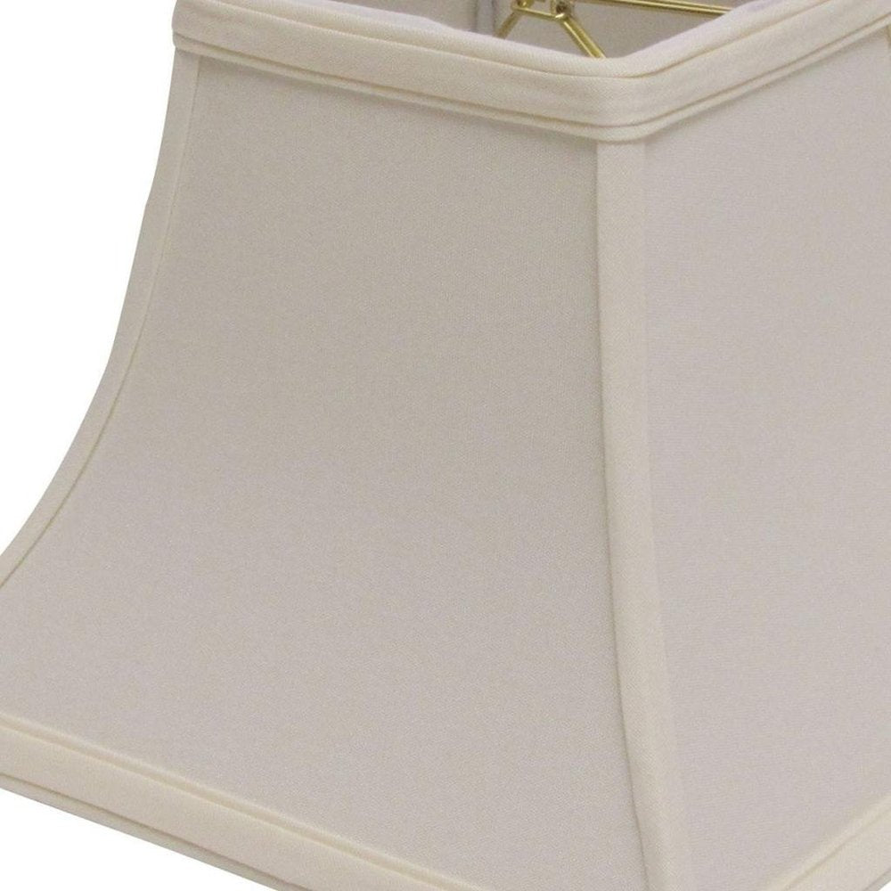 Ivory No Slub Innsbruck Square Lamp Shade close-up detail