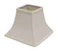 Ivory No Slub Innsbruck Square Lamp Shade on a white background
