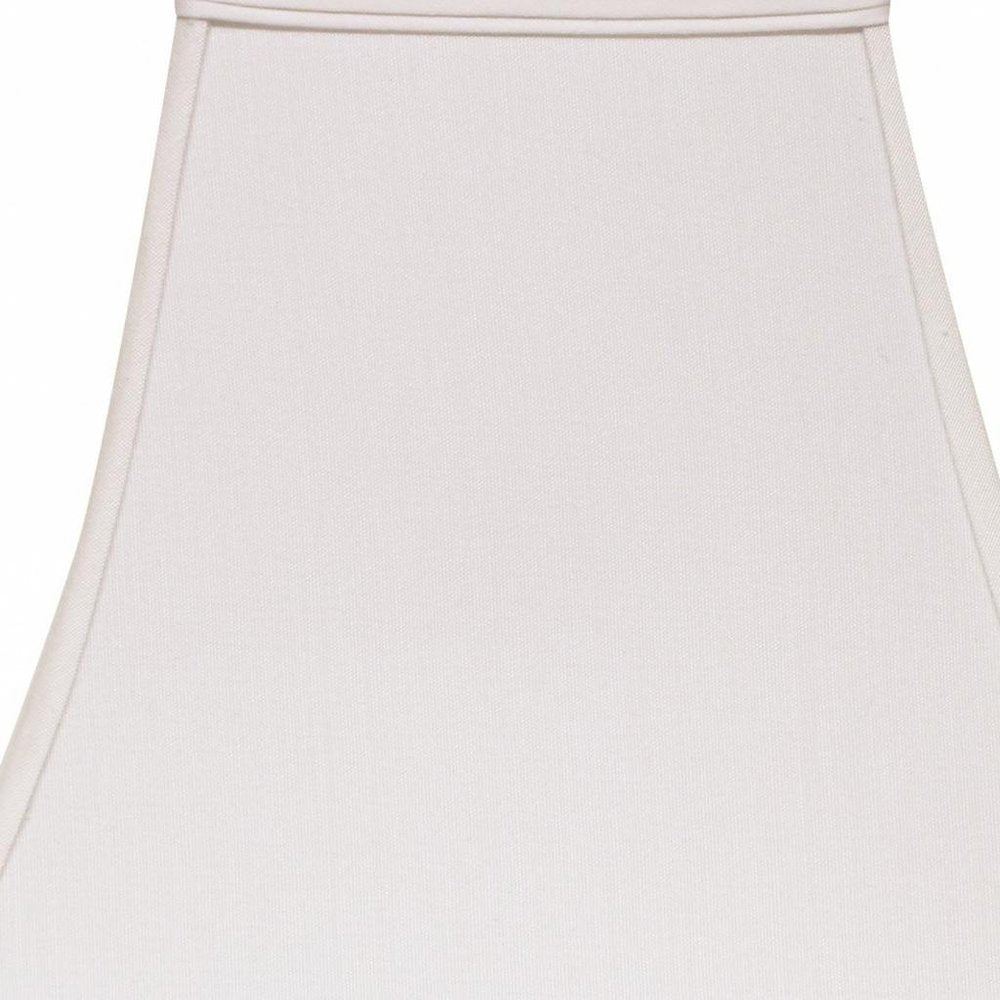 White No Slub Innsbruck Square Lamp Shade close-up detail
