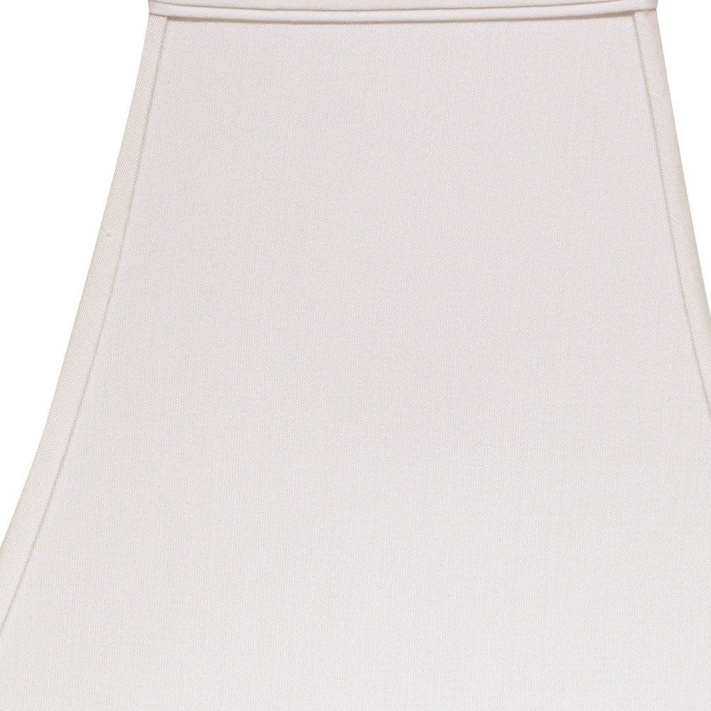 White No Slub Innsbruck Square Lamp Shade close-up detail