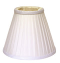 White Silk Empire Lamp Shade on a white background