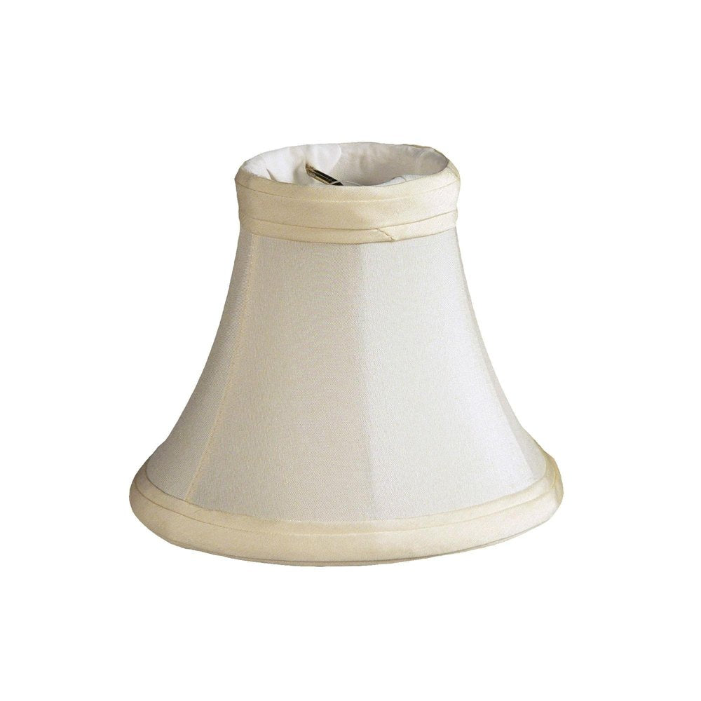 Slate Gray Shantung Silk Bell Lamp Shade on a white background