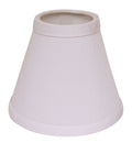 White No Slub Innsbruck Empire Lamp Shade - 4.00" H x 5.00" W x 5.00" D on a white background