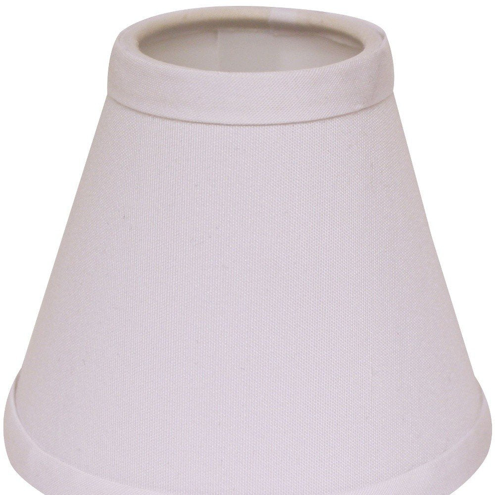 White No Slub Innsbruck Empire Lamp Shade - 4.00" H x 5.00" W x 5.00" D