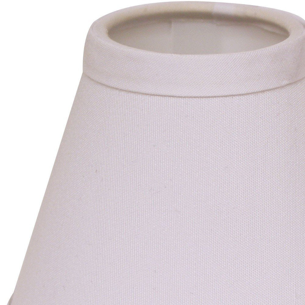 White No Slub Innsbruck Empire Lamp Shade - 4.00" H x 5.00" W x 5.00" D