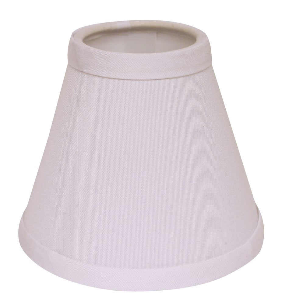 White No Slub Innsbruck Empire Lamp Shade - 4.00" H x 5.00" W x 5.00" D