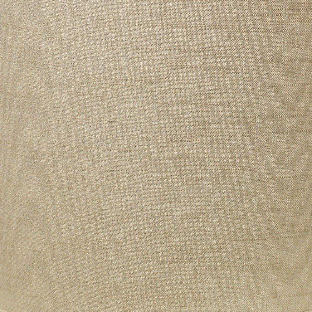 Light Yellow Linen Drum Lamp Shade close-up detail