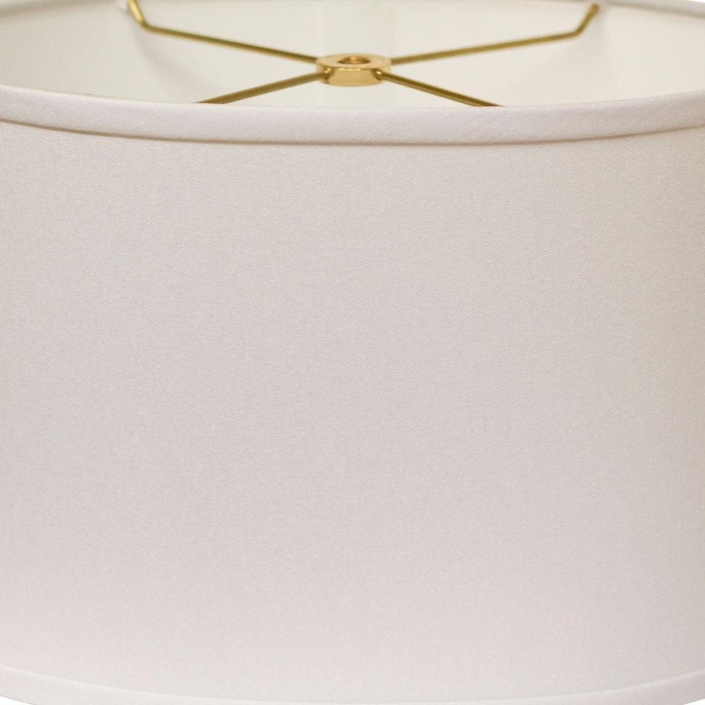 White No Slub Innsbruck Oval Lamp Shade on a white background