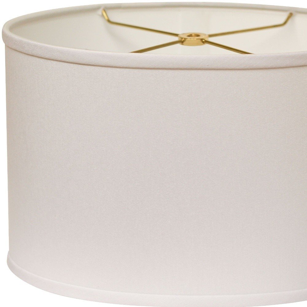 White No Slub Innsbruck Oval Lamp Shade close-up detail