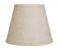 Light Yellow Linen Empire Lamp Shade on a white background