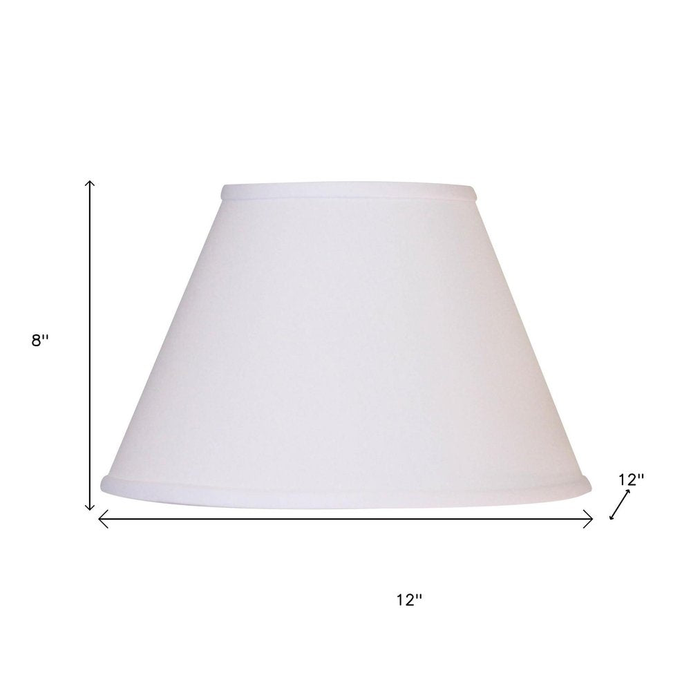 White No Slub Innsbruck Empire Lamp Shade on a white background