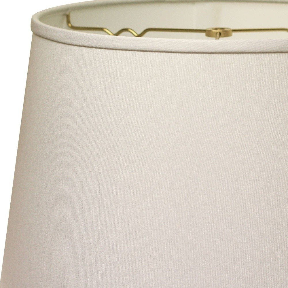 White No Slub Innsbruck Empire Lamp Shade - 11.00" H x 16.00" W x 16.00" D close-up detail