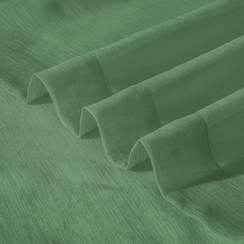 Set of Two 84" Sage Solid Modern Window Panels close-up detail
