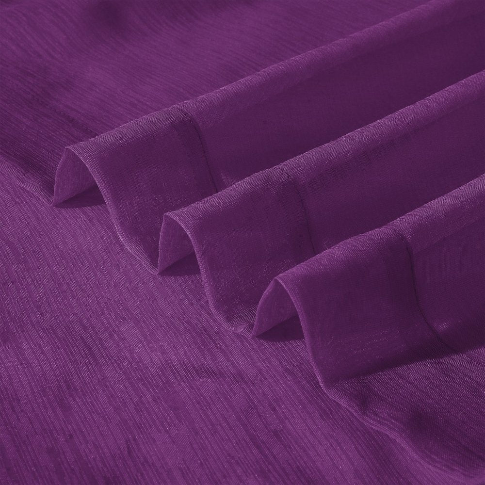 Set of Two 84" Purple Solid Modern Window Panels