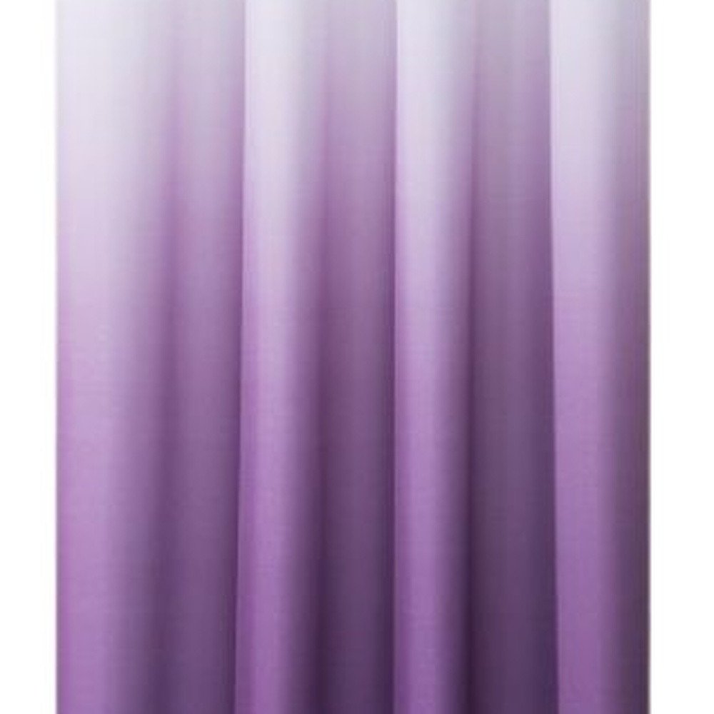 Set of Two 84" Purple Ombre Window Curtain Panels on a white background
