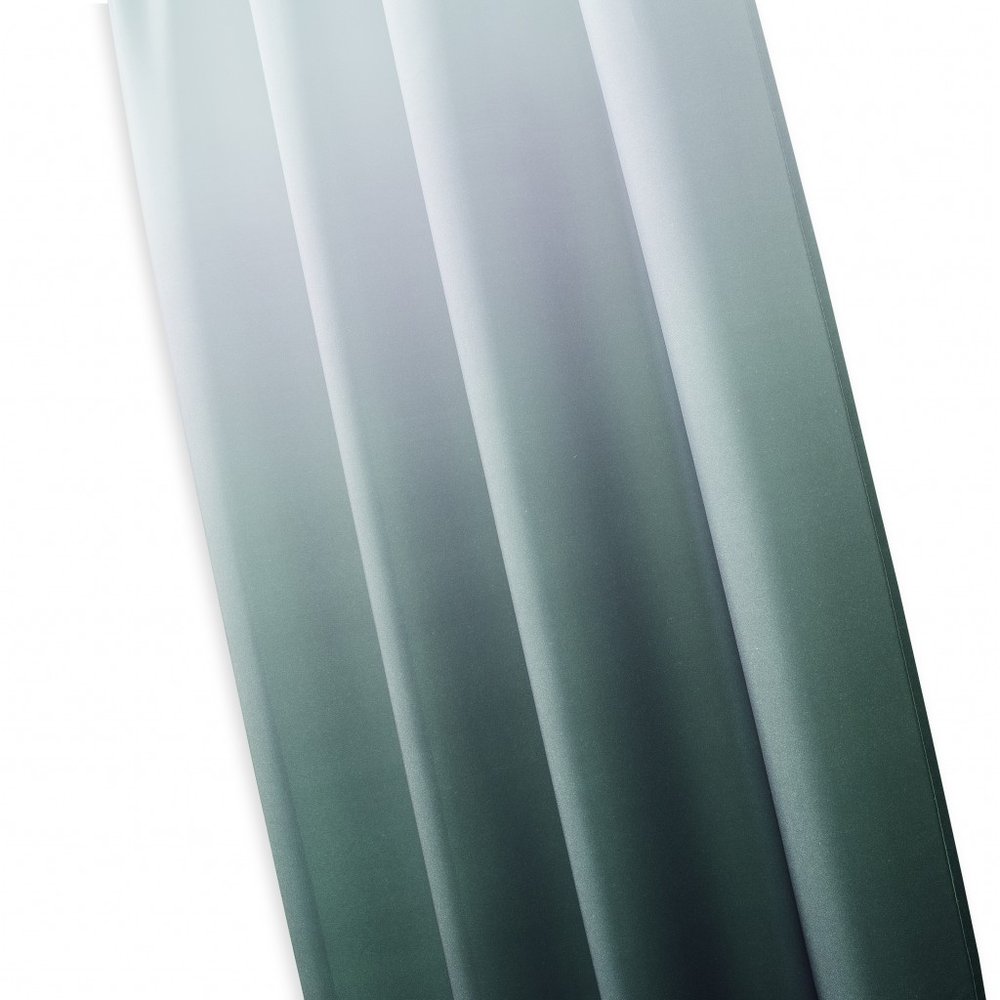 Set of Two 84" Blue Ombre Shades Window Panels on a white background