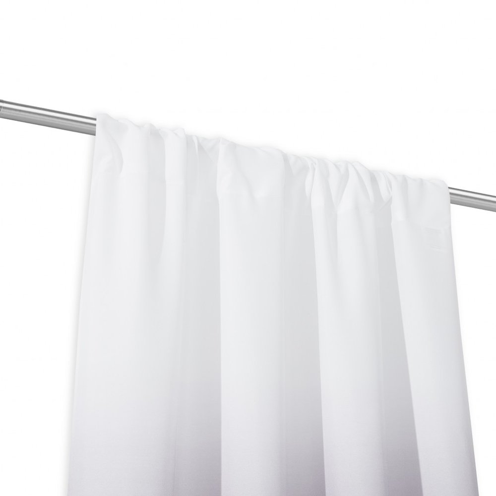 Set of Two 84" Black Ombre Shades Window Panels on a white background