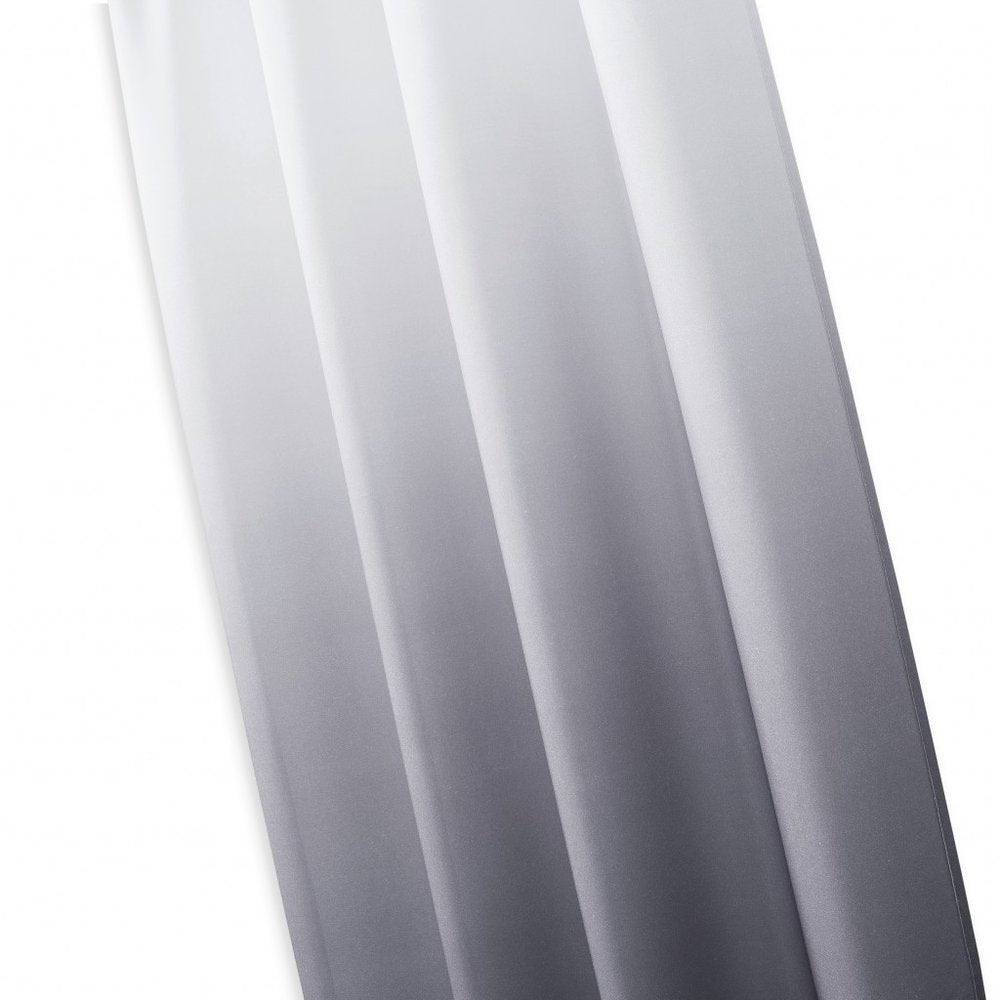 Set of Two 84" Black Ombre Shades Window Panels on a white background