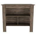 Brown 41" Kitchen Island With Storage on a white background
