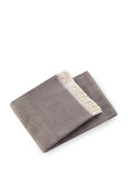 Soft Taupe Links Pattern Throw Blanket on a white background