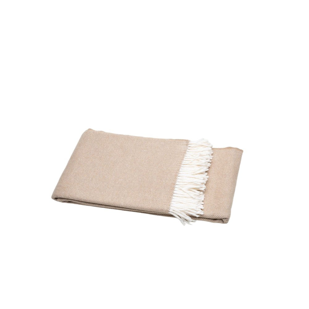 Stone Mini Dot Fringed Throw Blanket on a white background