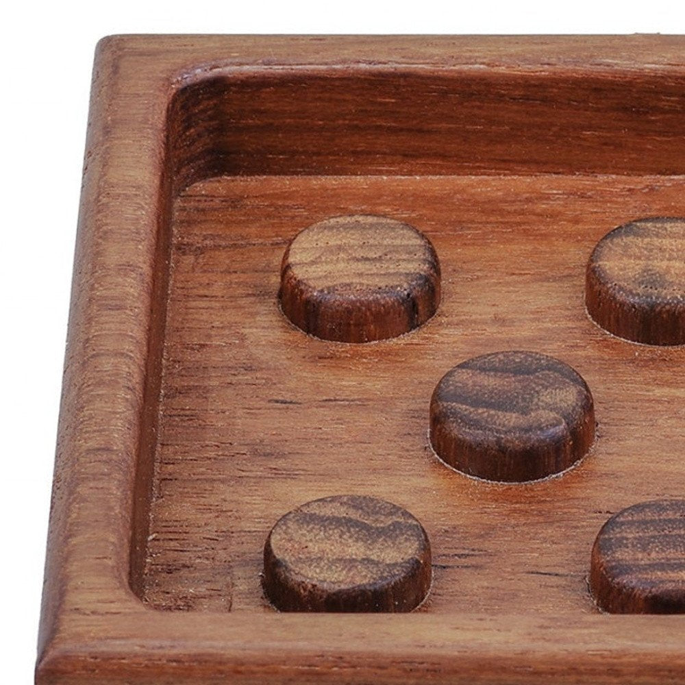 Designer Genuine Teak Soap Dish close-up detail