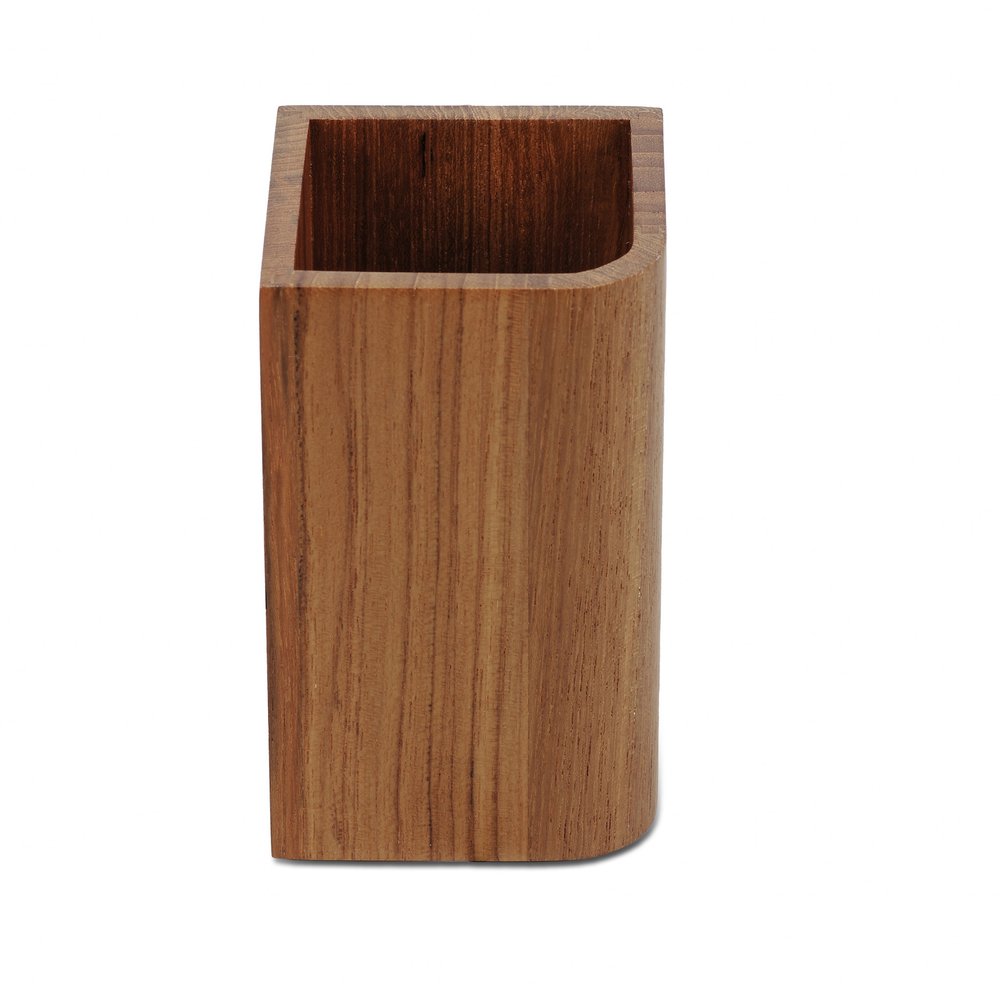 Designer Genuine Teak Tumbler on a white background