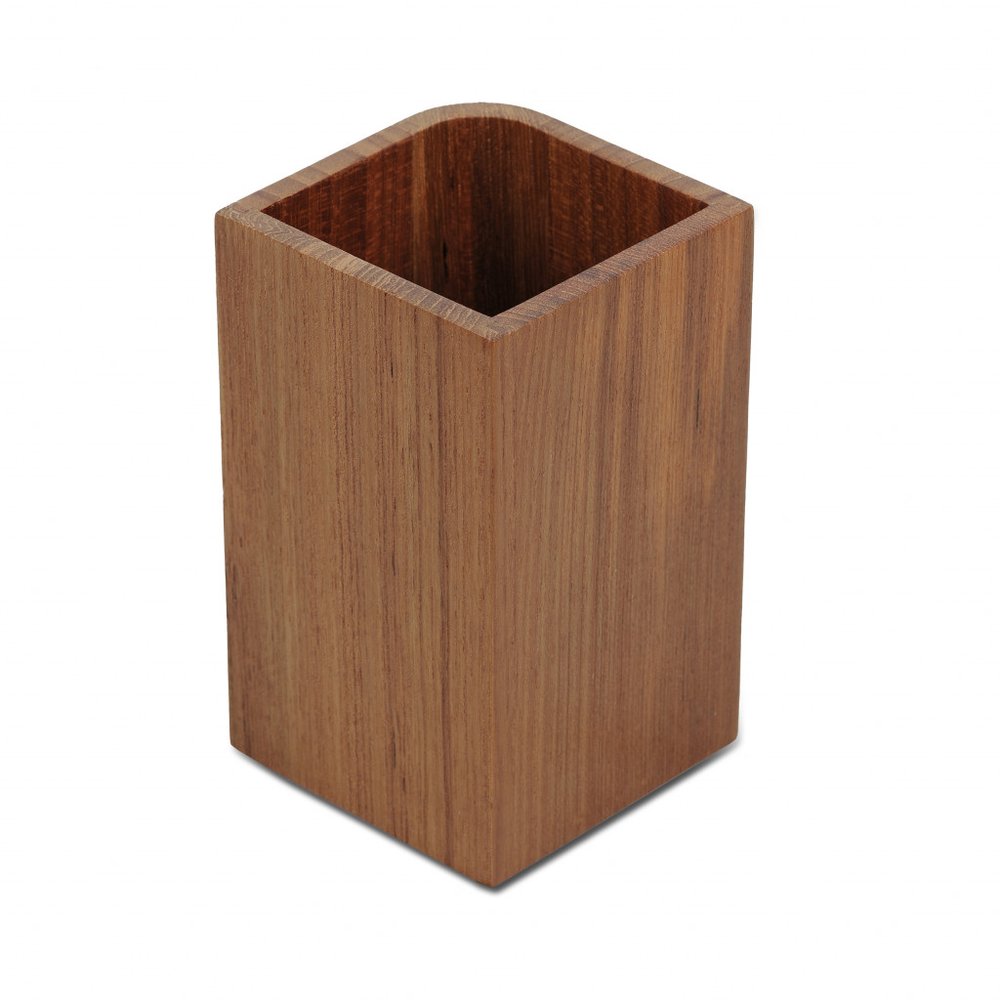 Designer Genuine Teak Tumbler on a white background