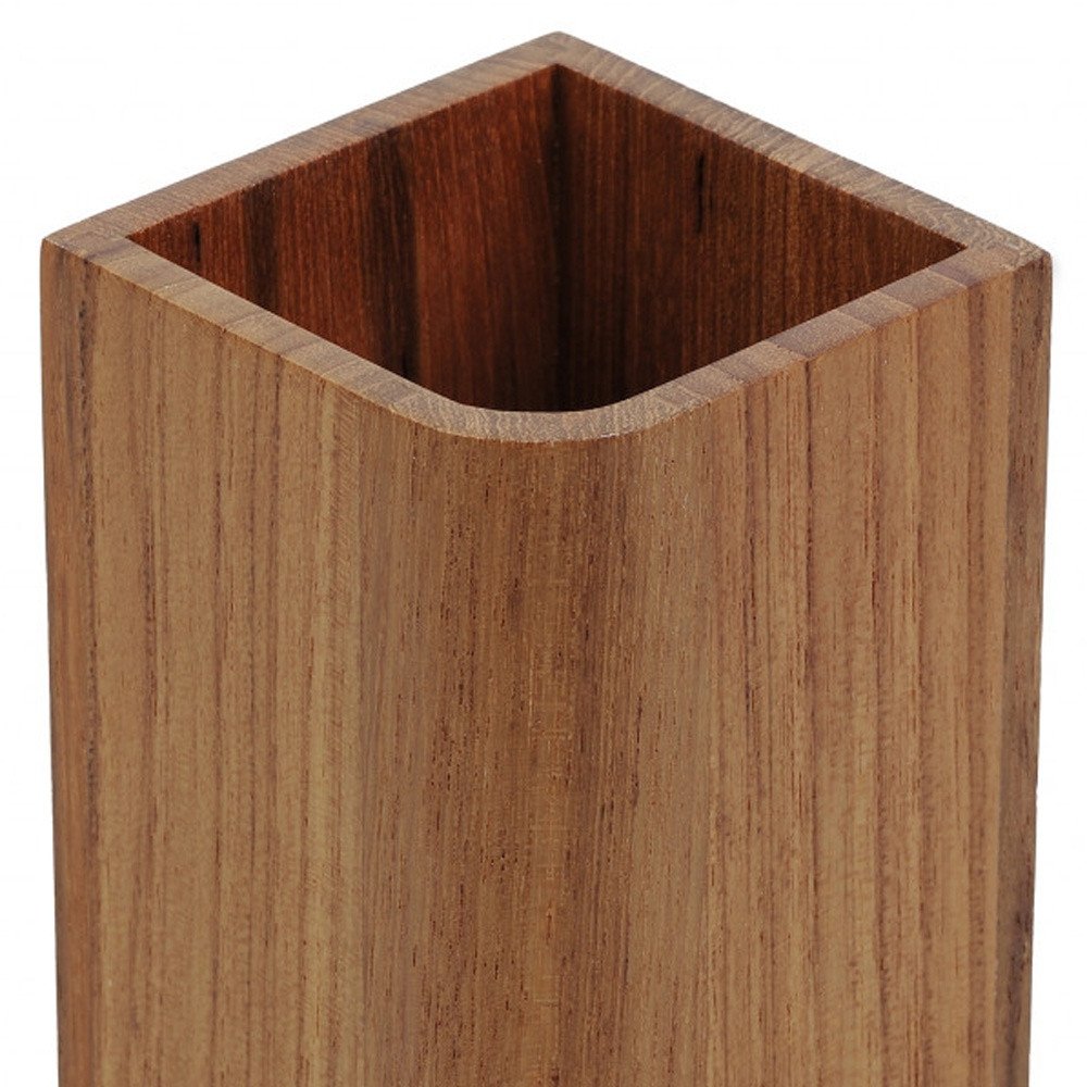 Designer Genuine Teak Tumbler on a white background