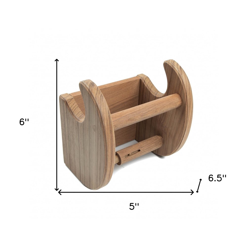 6" Brown Toilet Paper Holder