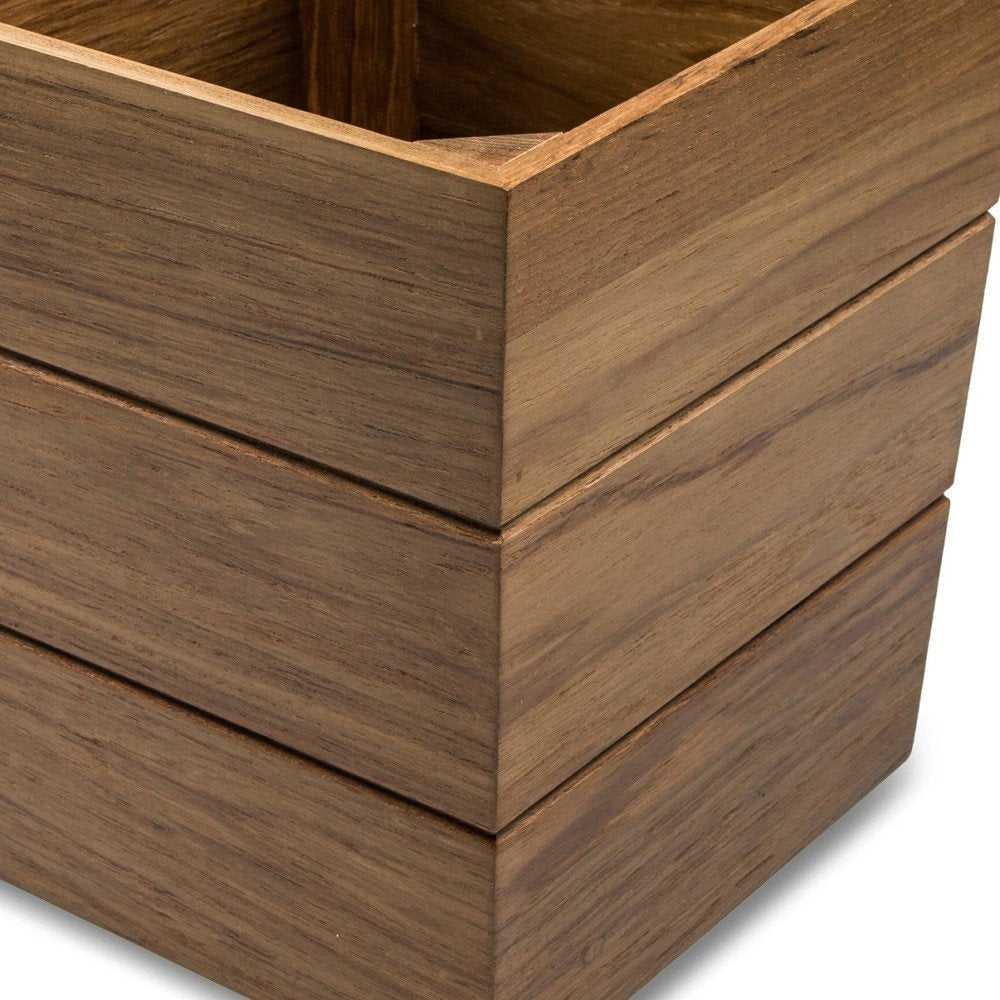 12" Brown Waste Basket