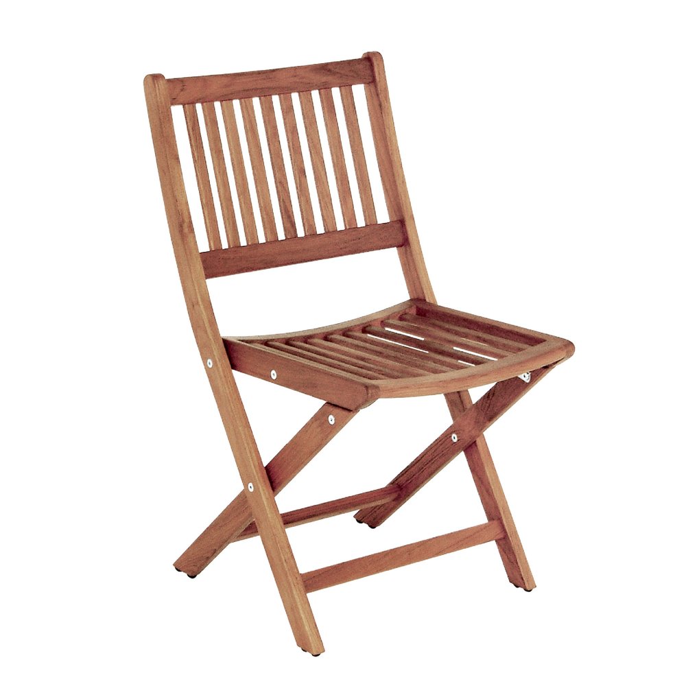24" Brown Solid Wood Indoor Outdoor Deck Chair. Outdoor chair isolated on a plain white background, showing a brown wood surface.
