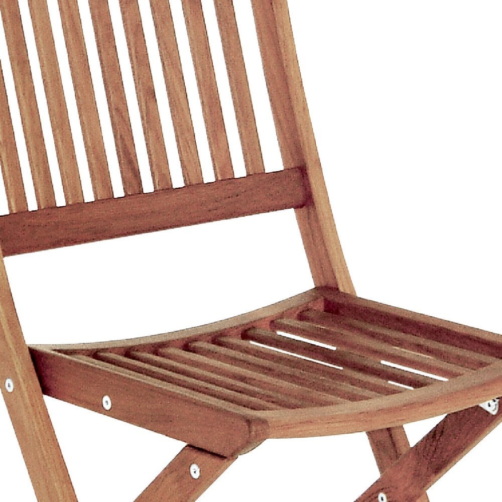 24" Brown Solid Wood Indoor Outdoor Deck Chair. Outdoor chair isolated on a plain white background, in a brown wood finish.