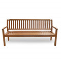 72" Teak Solid Wood Garden Bench on a white background