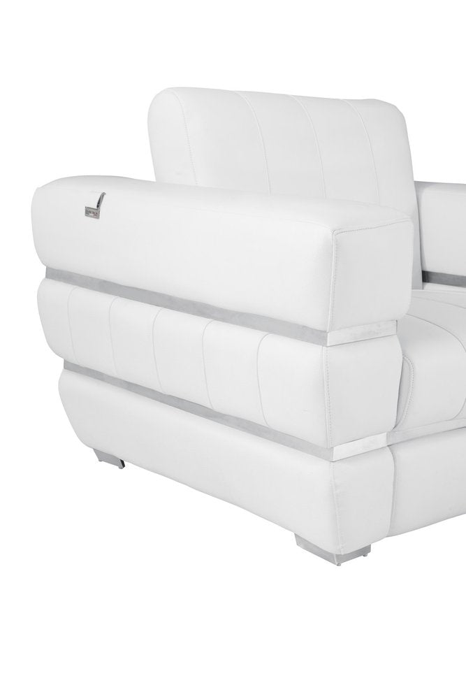 89" Camel Italian Leather Sofa With Silver Legs