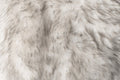 Set Of Two 17" X 17" Ombre Grey Faux Fur Dining Chair Cushion Pads close-up detail